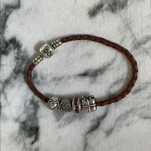 Pandora bracelet with charms